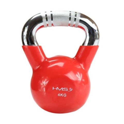 Kettlebell żeliwny uchwyt chrom radełkowany HMS KTC10 RED N/A Kettlebell żeliwny uchwyt chrom radełkowany HMS KTC10 RED N/A