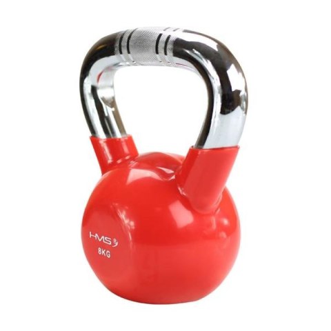 Kettlebell żeliwny uchwyt chrom radełkowany HMS KTC10 RED N/A Kettlebell żeliwny uchwyt chrom radełkowany HMS KTC10 RED N/A