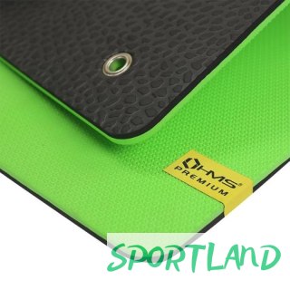Mata fitness klubowa z otworami HMS Premium MFK01 Green-Black N/A
