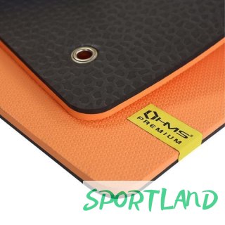 Mata fitness klubowa z otworami HMS Premium MFK01 Orange-Black N/A