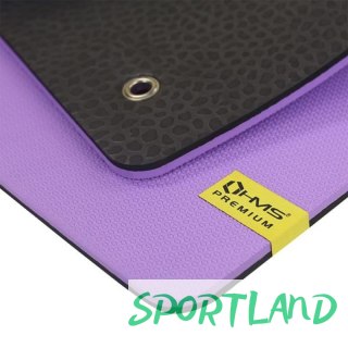 Mata fitness klubowa z otworami HMS Premium MFK01 Violet Black N/A