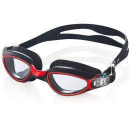 Okulary pływackie Aqua-Speed Calypso czarno-czerwone senior