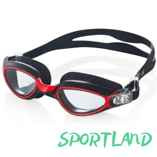 Okulary pływackie Aqua-Speed Calypso czarno-czerwone senior