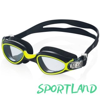 Okulary pływackie Aqua-Speed Calypso czarno-zielone senior