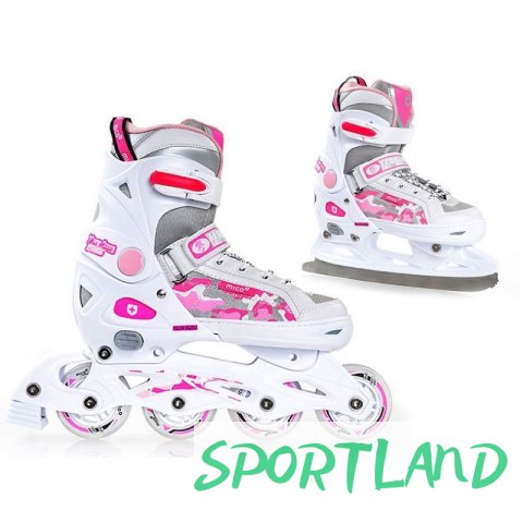 Łyżworolki Mico Princes 2w1 PW-126B-8 40-43 Łyżworolki Mico Princes 2w1 PW-126B-8 40-43