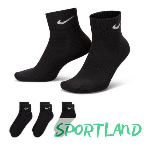 Skarpety Nike Value Cotton Quarter 3pary SX4926 001 M: 38-42 Skarpety Nike Value Cotton Quarter 3pary SX4926 001 M: 38-42