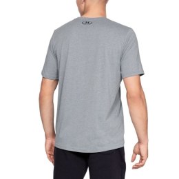 Koszulka UA Sportstyle Left Chest SS M 1326799 - szara XXL