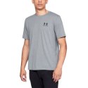 Koszulka UA Sportstyle Left Chest SS M 1326799 - szara S