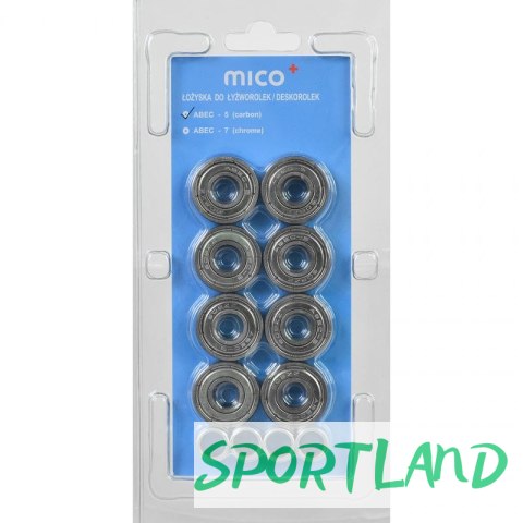 Łożyska MICO ABEC-5 karbonowe /8szt/ N/A Łożyska MICO ABEC-5 karbonowe /8szt/ N/A