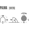 Namiot Plażowy High Peak Palma niebiesko szary 10126 N/A