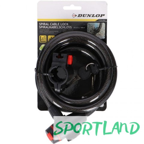 Zapięcie rowerowe Dunlop spiral cable lock 12 mm ST 56376 N/A Zapięcie rowerowe Dunlop spiral cable lock 12 mm ST 56376 N/A