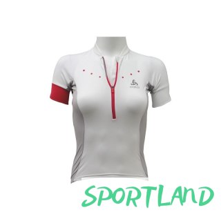 Koszulka Odlo Stand-Up Collar S/S 1/2 Zip Gavia W 410891-10000 XL