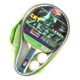 Zestaw 2 rakietki + 2 piłeczki SMJ Faster Set N/A
