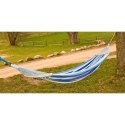 Hamak ogrodowy 2 osobowy Luxe XXL 250x150 cm niebieski 1021201 N/A