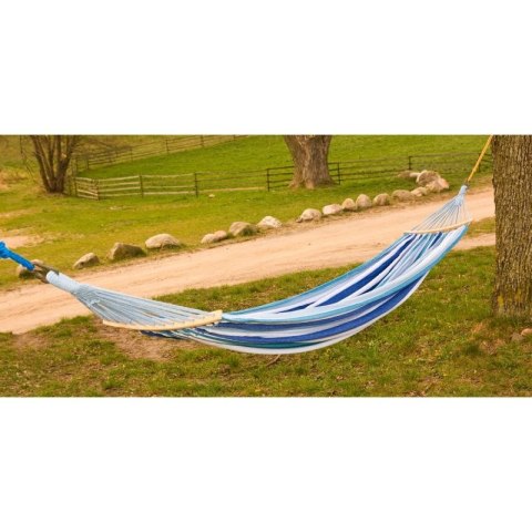 Hamak ogrodowy 2 osobowy Luxe XXL 250x150 cm niebieski 1021201 N/A Hamak ogrodowy 2 osobowy Luxe XXL 250x150 cm niebieski 1021201 N/A