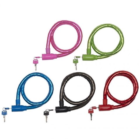 Zapięcie rowerowe Dunlop cable lock D18mm 80 cm ST 5ass 63749 N/A