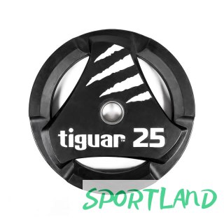 Talerz olimpijski tiguar PU 25 kg TI-WTPU02500 N/A
