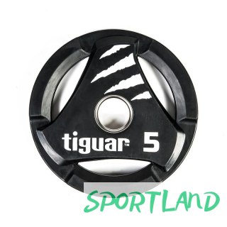 Talerz olimpijski tiguar PU 5 kg TI-WTPU00500 N/A