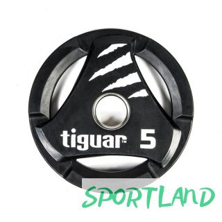 Talerz olimpijski tiguar PU 5 kg TI-WTPU00500 N/A