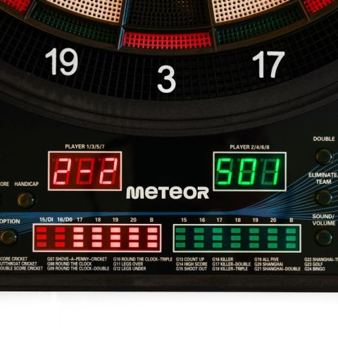 Tarcza do darta Meteor elektroniczna 4-led 24689 uniw Tarcza do darta Meteor elektroniczna 4-led 24689 uniw