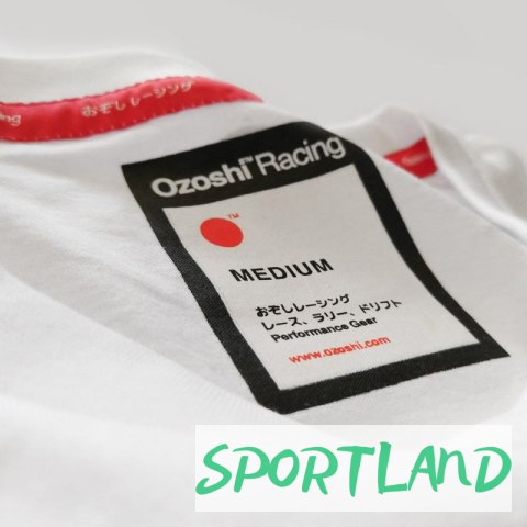 Koszulka Ozoshi Naoto M biała O20TSRACE004 XL Koszulka Ozoshi Naoto M biała O20TSRACE004 XL