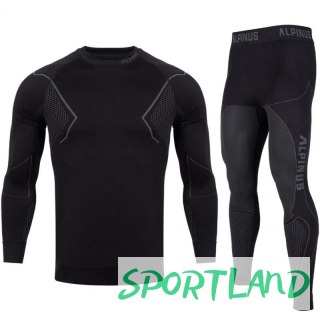 Bielizna termoaktywna Alpinus Active Base Layer Set czarno-szara M GT43257 M