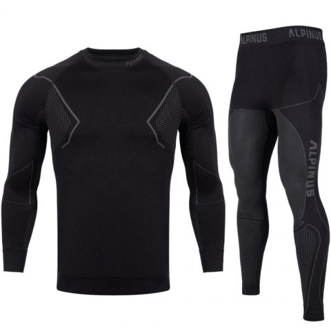 Bielizna termoaktywna Alpinus Active Base Layer Set czarno-szara M GT43257 M
