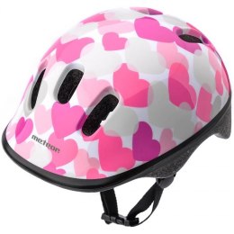 Kask rowerowy Meteor KS06 Hearts pink roz XS 44-48cm Jr 24818 N/A