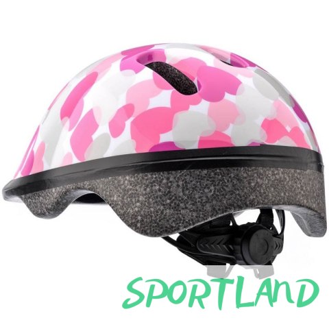 Kask rowerowy Meteor KS06 Hearts pink roz XS 44-48cm Jr 24818 N/A Kask rowerowy Meteor KS06 Hearts pink roz XS 44-48cm Jr 24818 N/A