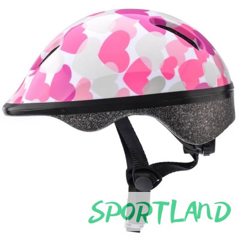 Kask rowerowy Meteor KS06 Hearts pink roz XS 44-48cm Jr 24818 N/A Kask rowerowy Meteor KS06 Hearts pink roz XS 44-48cm Jr 24818 N/A