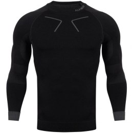 Koszulka termoaktywna Alpinus Tactical Base Layer czarno-szara M GT43219 L