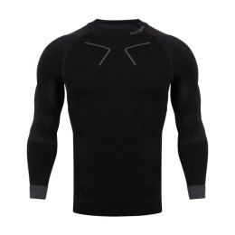 Koszulka termoaktywna Alpinus Tactical Base Layer czarno-szara M GT43219 S