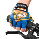 Rękawiczki rowerowe Meteor Teddy Builder Junior 26184-26185-26186 M