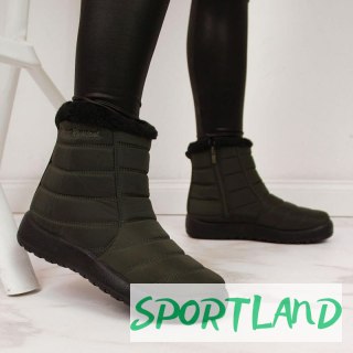 Śniegowce wodoodporne na zamek NEWS W EVE181D khaki 40