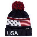 Czapka zimowa Bauer NE Pom Knit Jr 1059442 czarny