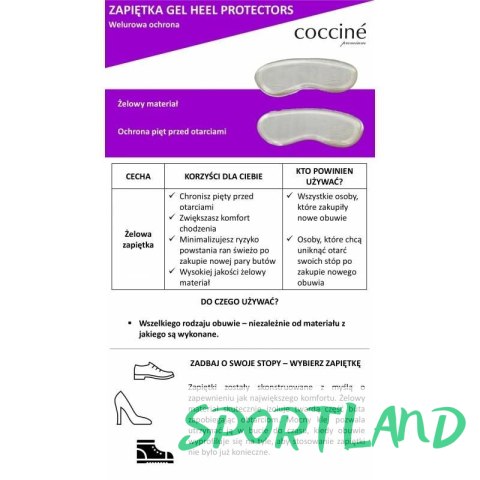 Zapiętka żelowa Coccine DA0288 S/M Zapiętka żelowa Coccine DA0288 S/M