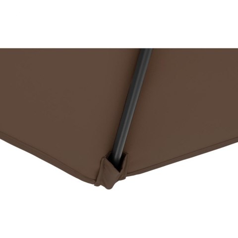 Parasol ogrodowy okrągły duży uchylny z korbką śr. 300 cm brązowy Parasol ogrodowy okrągły duży uchylny z korbką śr. 300 cm brązowy