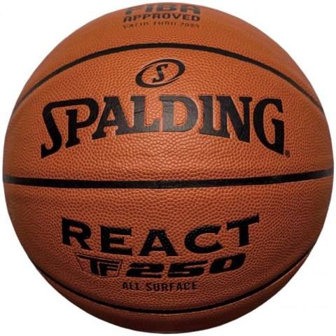 Piłka do koszykówki Spalding React TF-250 Logo Fiba 76967Z 7 Piłka do koszykówki Spalding React TF-250 Logo Fiba 76967Z 7
