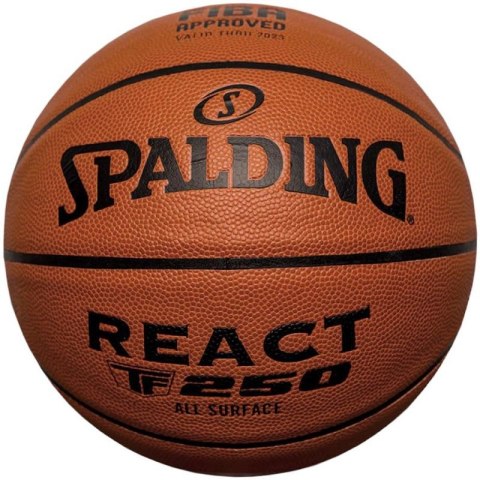 Piłka do koszykówki Spalding React TF-250 Logo Fiba 76967Z 7 Piłka do koszykówki Spalding React TF-250 Logo Fiba 76967Z 7