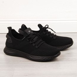 Buty sportowe tekstylne NEWS M EVE266A czarne 43