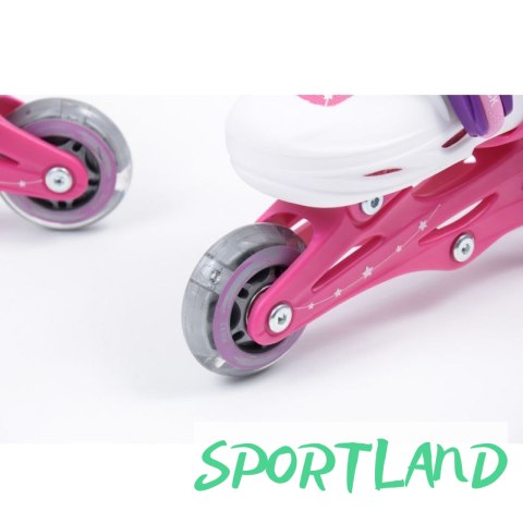 Zestaw SMJ Sport Combo Pink LED: 2w1 wrotko-rolki HS-TNK-000009549 26-29 Zestaw SMJ Sport Combo Pink LED: 2w1 wrotko-rolki HS-TNK-000009549 26-29