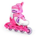 Zestaw SMJ Sport Combo Pink LED: 2w1 wrotko-rolki HS-TNK-000009549 26-29