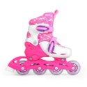 Zestaw SMJ Sport Combo Pink LED: 2w1 wrotko-rolki HS-TNK-000009549 26-29