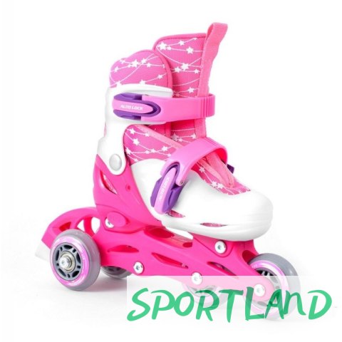 Zestaw SMJ Sport Combo Pink LED: 2w1 wrotko-rolki HS-TNK-000009549 30-33 Zestaw SMJ Sport Combo Pink LED: 2w1 wrotko-rolki HS-TNK-000009549 30-33