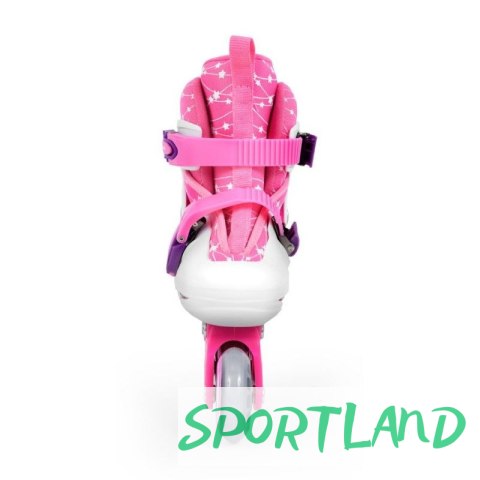 Zestaw SMJ Sport Combo Pink LED: 2w1 wrotko-rolki HS-TNK-000009549 30-33 Zestaw SMJ Sport Combo Pink LED: 2w1 wrotko-rolki HS-TNK-000009549 30-33