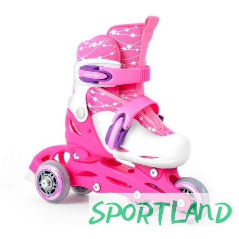 Zestaw SMJ Sport Combo Pink LED: 2w1 wrotko-rolki HS-TNK-000009549 30-33 Zestaw SMJ Sport Combo Pink LED: 2w1 wrotko-rolki HS-TNK-000009549 30-33