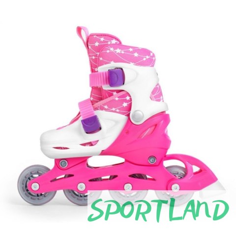 Zestaw SMJ Sport Combo Pink LED: 2w1 wrotko-rolki HS-TNK-000009549 30-33 Zestaw SMJ Sport Combo Pink LED: 2w1 wrotko-rolki HS-TNK-000009549 30-33