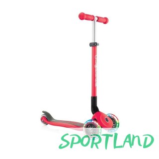 Hulajnoga 3-kołowa Globber Primo Foldable Lights 432-102-2 New Red N/A