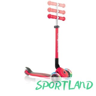 Hulajnoga 3-kołowa Globber Primo Foldable Lights 432-102-2 New Red N/A