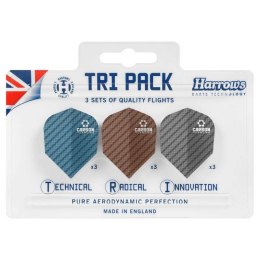Piórka Harrows Tri Pack Carbon 3x3 HS-TNK-000013292 N/A